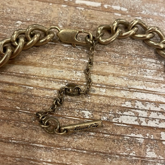 Vintage Kenneth Cole Gold Tone Beaded Choker Collar Statement Necklace - Picture 3 of 3